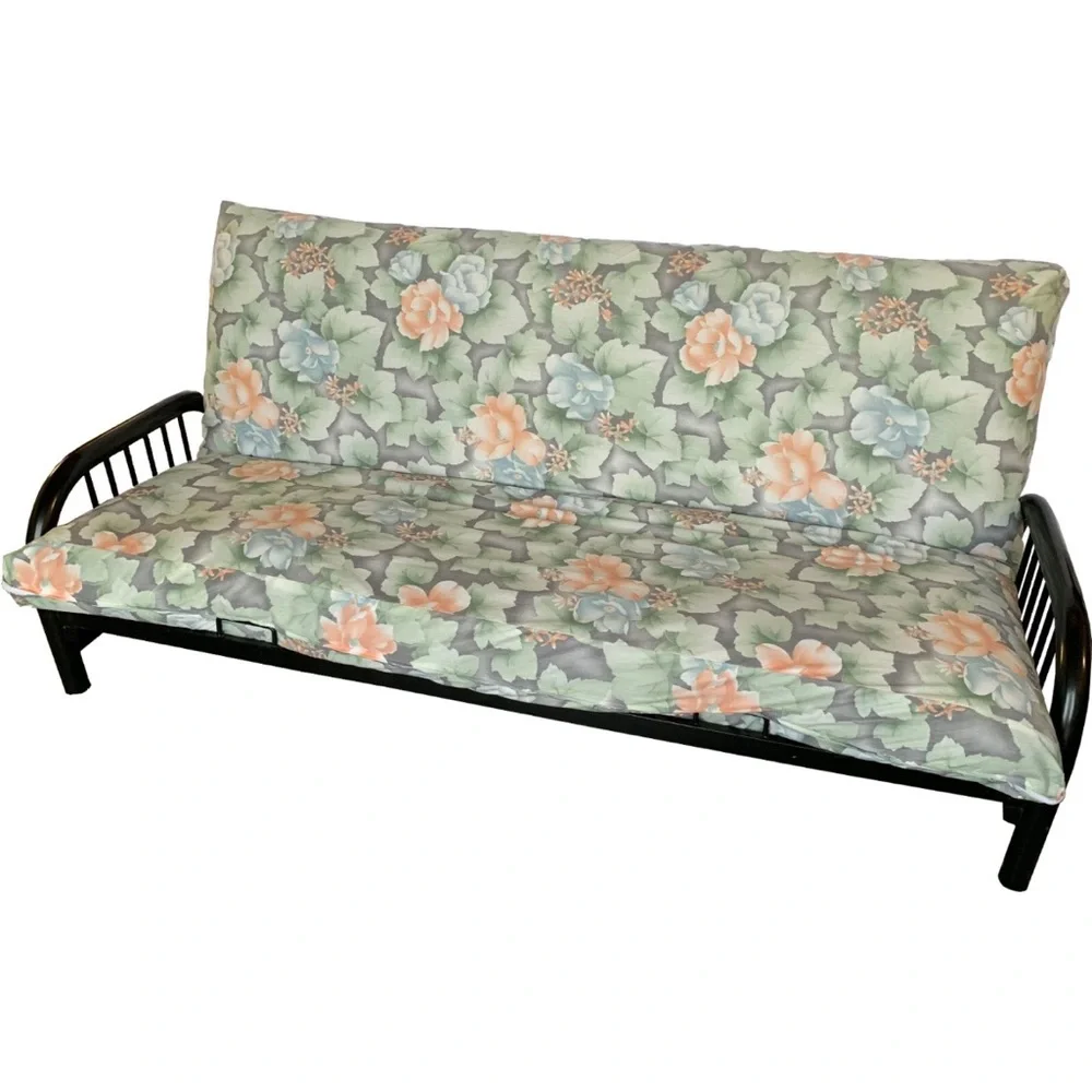 Full size Floral Futon Cover/ Vintage